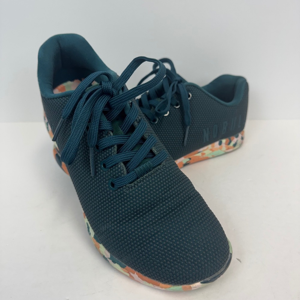 NOBULL‎ Teal SuperFabric Camo Sole Training Shoes Womens 9.5 CrossFit Trainers